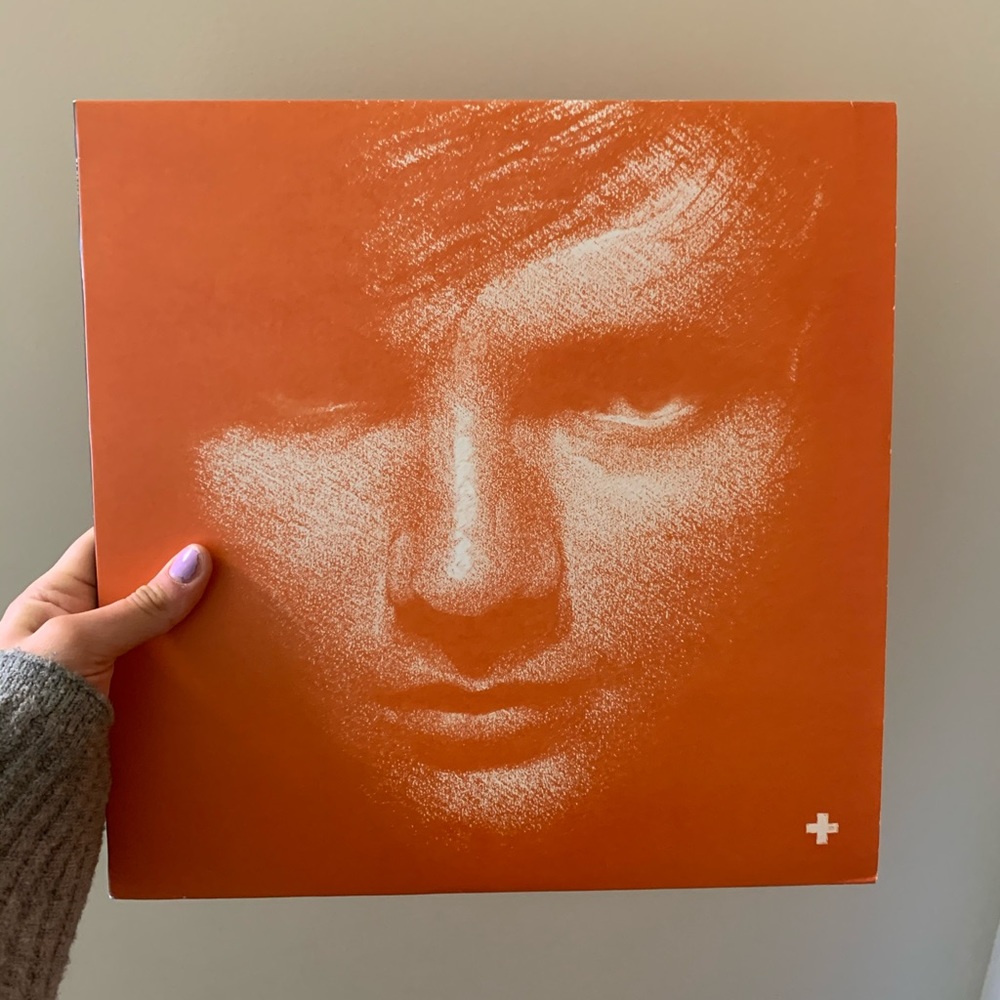 Ed Sheeran + vinyl record